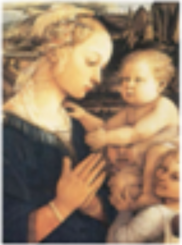 MADONA CON NIÑO Y DOS ÁNGELES