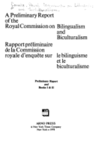Royal Comission on Bilingualism