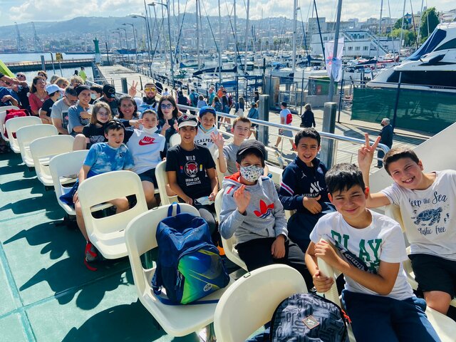 El trayecto en barco