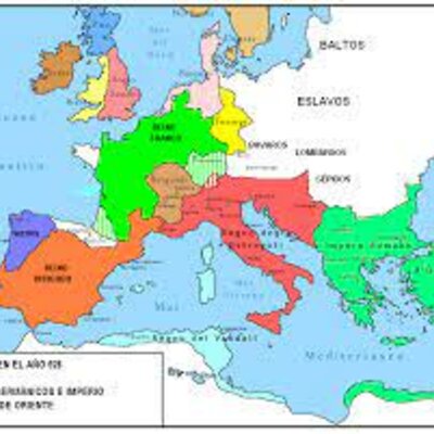 Timeline: línea temporal Regnes Germànics.