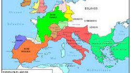 Timeline: línea temporal Regnes Germànics.