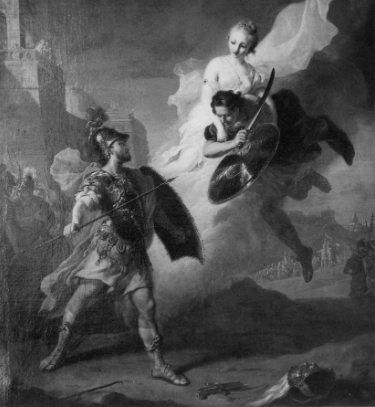 Menelaus and Paris Battle