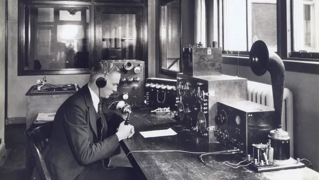 First commercial radio broadcast