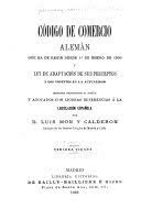 El Código de Comercio Alemán