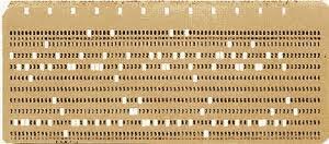 Tarjeta perforada de herman hollerith