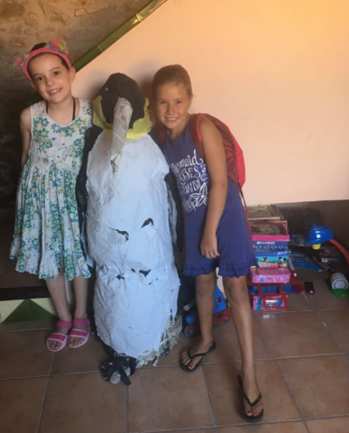 Al cole fem una maqueta d'un pinguí