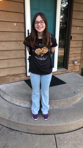 And lastly first day of 7th grade!