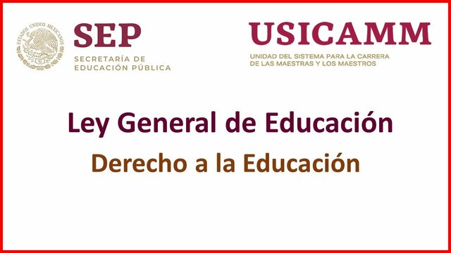 Ley General de Educación