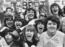 Beatlemania, everyone likes the Beatles brings love of rock music to the US