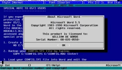 1989 : Word 5.0