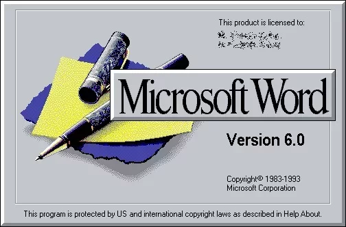 1993 : Word 6.0