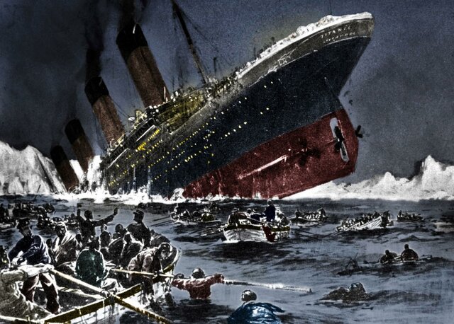 sank der titanic