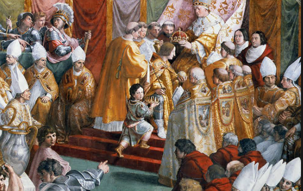 Aita santuak karlomagno enperadore izendatu