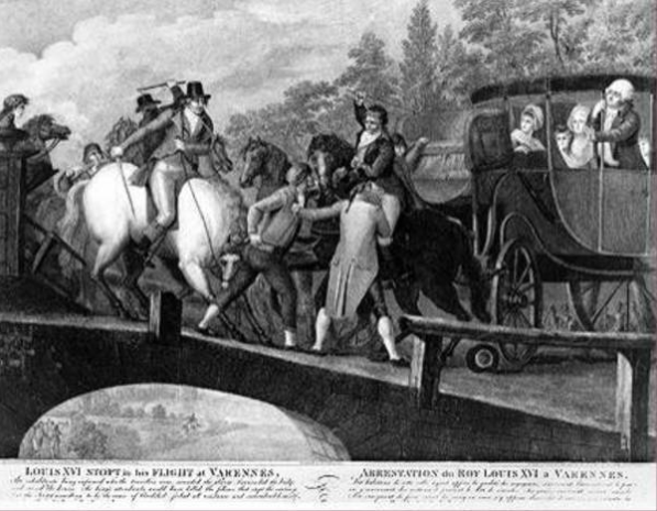 Fugida de Varennes                                                                           La Fugida de Varennes va succeir després de la caiguda de la família reial en qüestió a la seva autoritat.