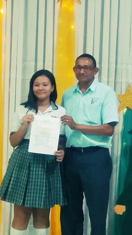 Mi certificación de noveno grado (Institución Educativa La Esperanza)