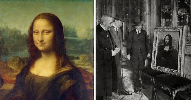 Da Vinci paints Mona Lisa