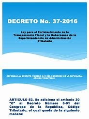 2016 Decreto No. (…) de 2016