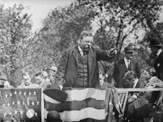 TR Runs for presidency in Bull-Moose Party