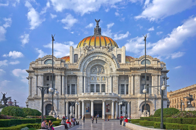 Construcción del Palacio de Bellas Artes