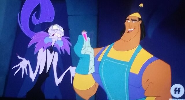 Yzma and Kronk try to poison Kuzco