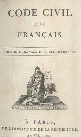 Code Civil (civilni zakonik, Napoleonov zakonik)