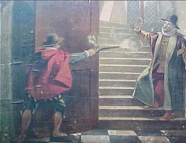 Willem van Oranje wordt vermoord in Delft