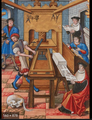Invention of the printing press
