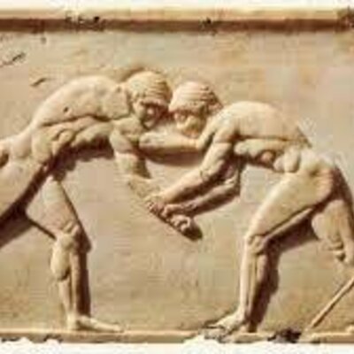 Timeline: Grecia - Preparación física, técnica y táctica - Guerra Y Estética corporal  Reconocimiento y dinero - Olimpiadas - Atletismo, Lucha y especialista en juegos