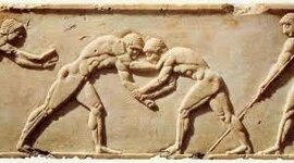 Timeline: Grecia - Preparación física, técnica y táctica - Guerra Y Estética corporal  Reconocimiento y dinero - Olimpiadas - Atletismo, Lucha y especialista en juegos
