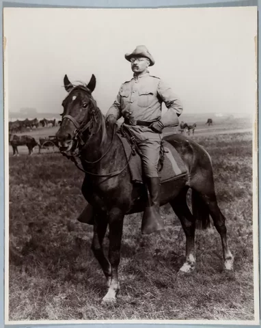 Theodore Roosevelt Serves as a Rough Rider