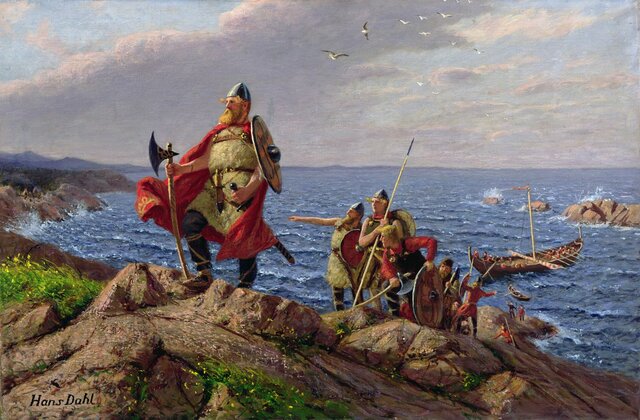 Leif Erikson llega a Norteamérica 500 años antes que Colón.