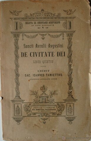 San Agustín empieza escribir "Civitate Dei" ( La Ciudad de Dios)
