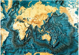 Primer mapa de los fondos oceánicos