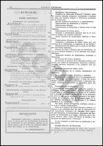 Fundación oficial de la SEP