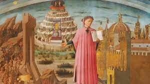 Dante escribe la divna comedia