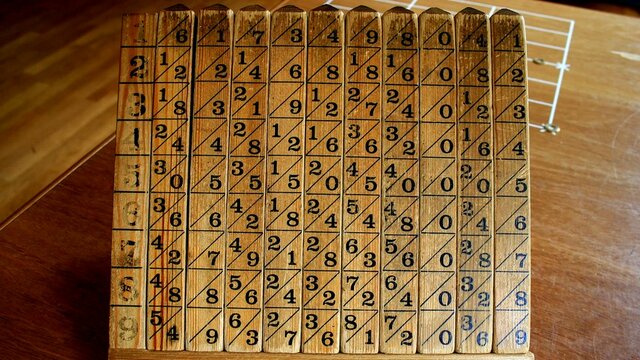 Tablas de multiplicar e logaritmos