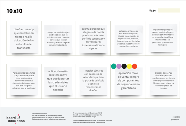 plantilla de 10 x 10