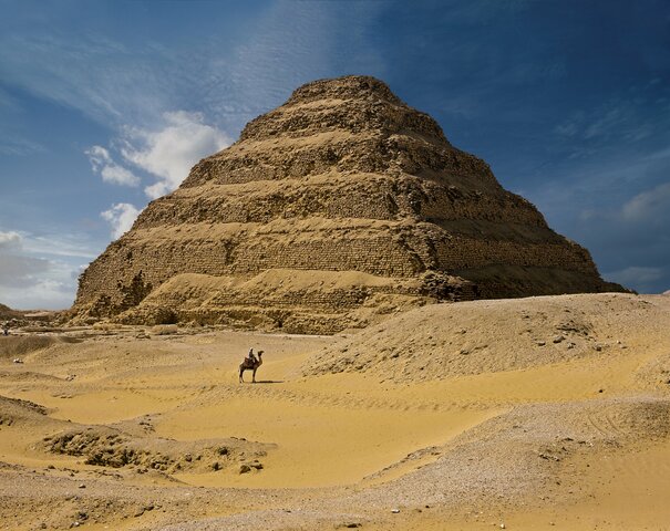 The Step Pyramid is built by Imhotep under reign of King Djoser