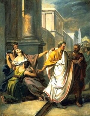 His wife Cornelia dies and he marries Pompeia, granddaughter of Sulla.