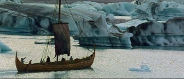 Beowulf travels across the sea