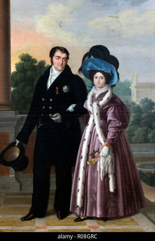 matrimoni Fernando VII + Maria Cristina de Borbó