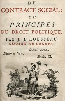 Publicación de “El contrato Social” de Rousseau