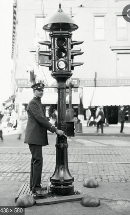 1914 The Electric Automatic Traffic Signal