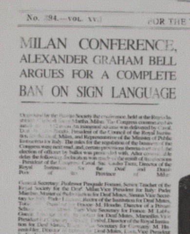 International Congress on Education of the Deaf meets at Milan, Italy