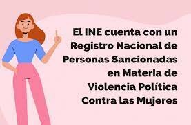 Registro nacional de personas sancionadas por violencia política por razones de género
