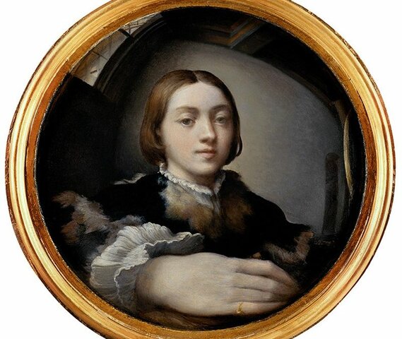 Autorretrato en un espejo convexo