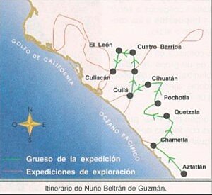 Inicio de las expediciones a cargo de Nuño Beltrán.