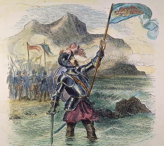 Vasco Núñez de Balboa descubrió el Océano Pacífico, aunque no lo dio a conocer en toda su magnitud, lo llamó Mar del Sur.