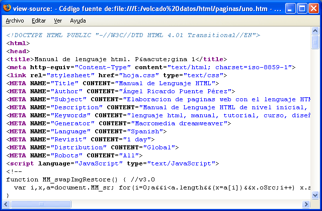 Empieza a desarollar el lenjuage HTML