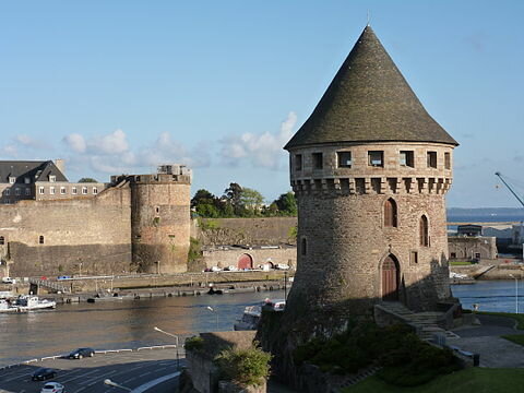 Vikings on the French coast in Brittany